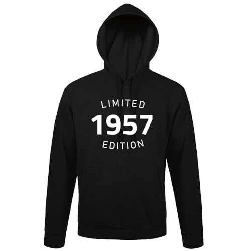 shirt84 1957 Limited Edition Männer Kapuzen Hoodie Schwarz XXL von shirt84