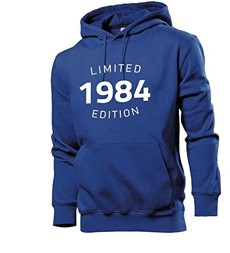 shirt84 1984 Limited Edition Männer Hoodie Sweatshirt Royalblau XXL von shirt84