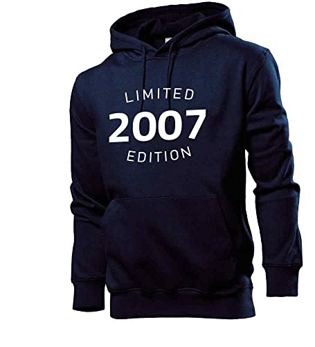 shirt84 2007 Limited Edition Männer Hoodie Sweatshirt Navy L von shirt84