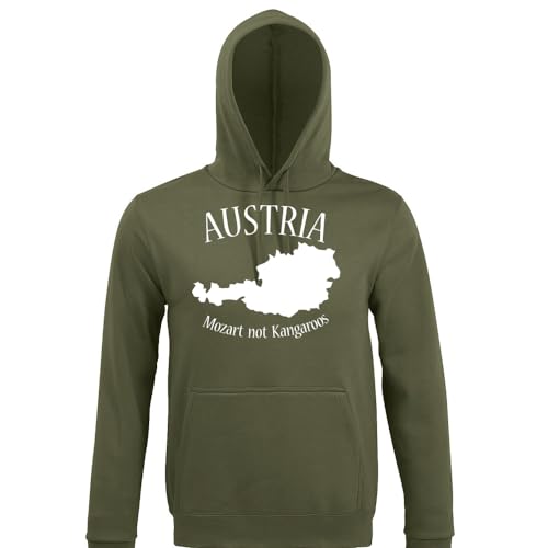 shirt84 Austria Mozart not Kangaroos Männer Kapuzen Hoodie Army XXL von shirt84