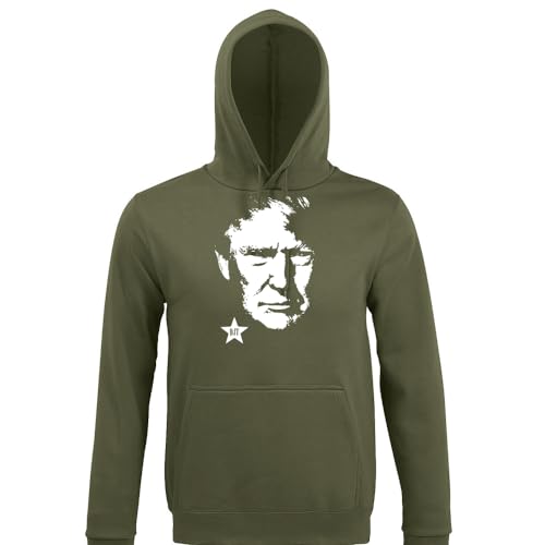 shirt84 Donald Trump Männer Kapuzen Hoodie Army 3XL von shirt84