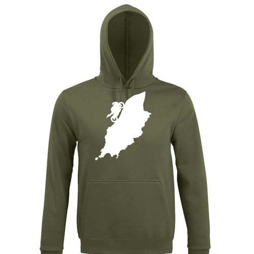 shirt84 Isle of Man Männer Kapuzen Hoodie Army 4XL von shirt84