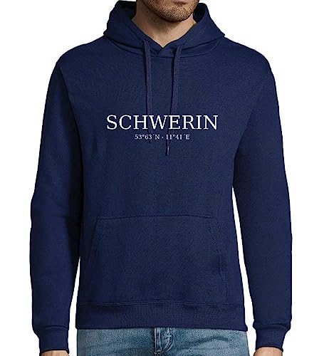 shirt84 Schwerin Koordinaten Männer Kapuzen Hoodie Navy S von shirt84