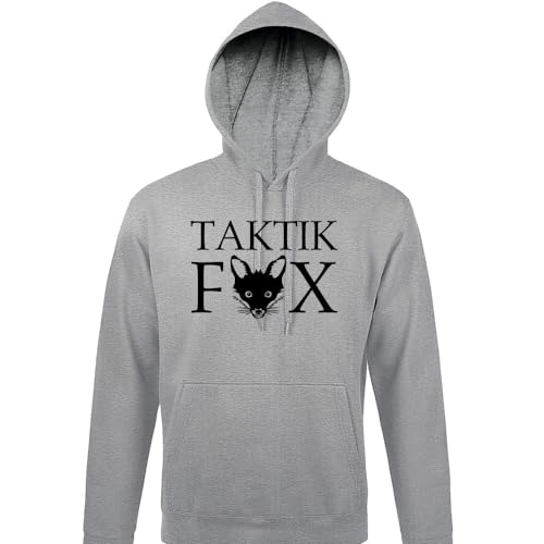 shirt84 Taktik Fuchs Männer Kapuzen Hoodie Grau S von shirt84