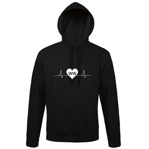 shirt84 Westerwald WW Nummernschild Herzschlag Männer Kapuzen Hoodie Schwarz S shirt84 Westerwald WW Nummernschild Herzschlag Männer Kapuzen Hoodie Schwarz S von shirt84