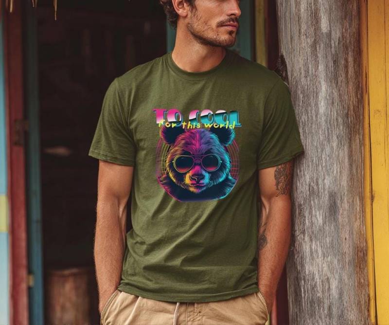 Nachhaltiges Bären T-Shirt - Neon Retro Shirt Mit Lustiges Unisex Cooles Tier Grafikshirt Für Männer, Frauen & Streetwear Fans" Nachhaltiges Bären T-Shirt - Neon Retro Shirt Mit Lustiges Unisex Cooles Tier Grafikshirt Für Männer, Frauen & Streetwear Fans" von shirtjens