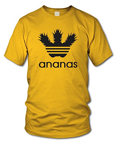 Ananas - Fun T-Shirt - Gelb - Größe L von shirtloge