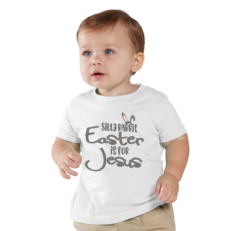 Dummer Hase Ostern Ist Für Jesus Kinder T-Shirt von shirtsbynany