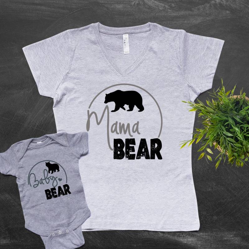 Mama Bär - Baby Und Ich Shirt Set von shirtsbynany