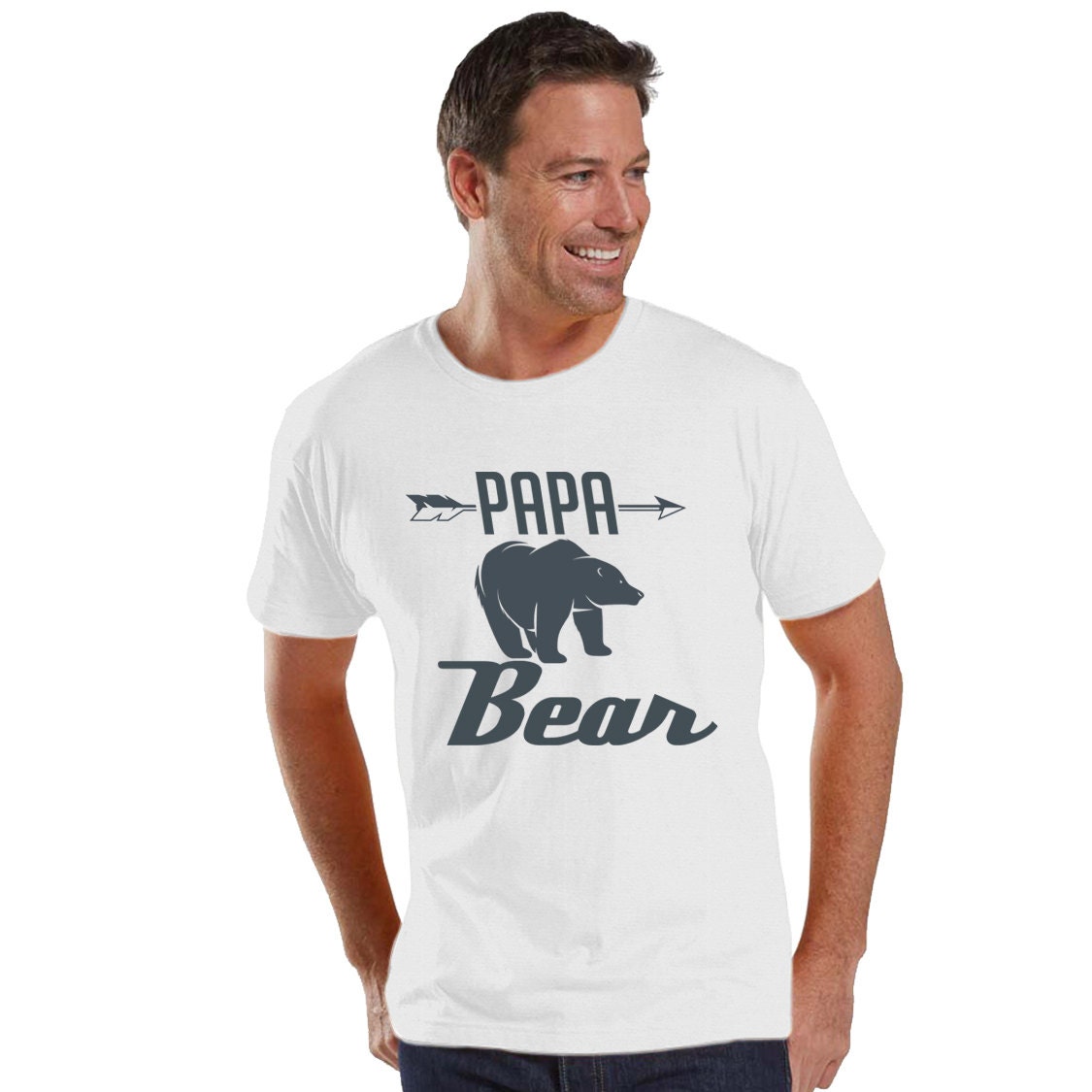 Papa Bär Herrenhemd Charcoal von shirtsbynany