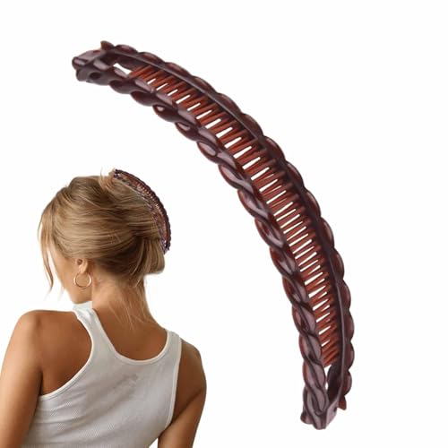 Bananen-Haarspange | Pferdeschwanz-Halter Clip – Fischschwanz-Haarspange, Pferdeschwanz-Bananen-Clip für Frauen und Mädchen, Haar-Accessoires von shjxi