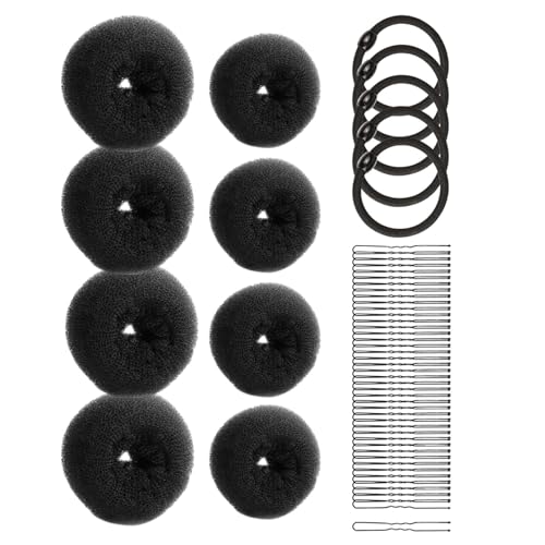 Hair Design Styling Tools | Donut Styling Hair Bun Shaper | Fast and Simple Hair Bun Ring Making Tool for Dancer Ballet Women and Girls, Hair Design Styling Tools for Fast and Simple Bun Creation von shjxi