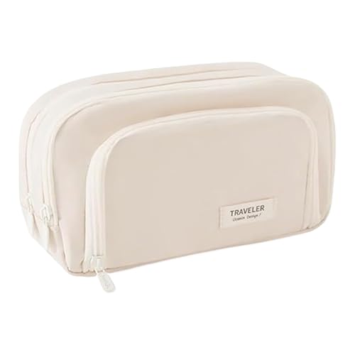 Pencil Case Pouch, Versatile Stationery Organizer, Compact Multi-Compartment Storage, Heavy Duty Zipper for Students, Teachers, Occasions, School, 8.27x5.12x2.76 Inches von shjxi