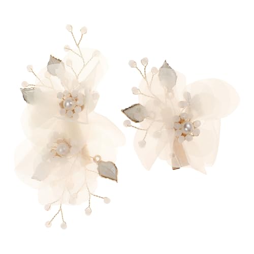 Perlen Haarklammer 2er Set | Dekorative Haarklammern Für Frauen - Vintage Brautjungfer Hochzeit Festliche Damen Haarschmuck von shjxi