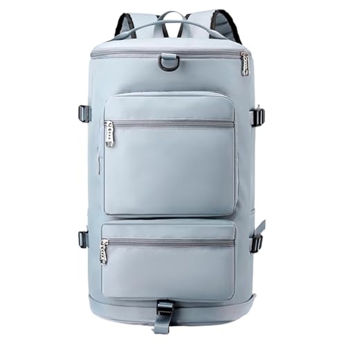 Sport-Turnbeutel | Stylischer Turnbeutel mit separaten Trocken-Nass-Fächern | Multifunktionaler Turnbeutel mit Schuhfach für Damen und Herren, ideal für Fitness und Reisen, blau, Refer to description von shjxi