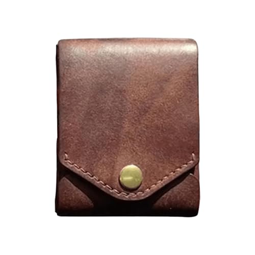 shjxi Minimalist Wallet, Slim Bifold, Pu Leather Compact Card Holder with Pen Slot, Lightweight Portable Badge Case, Thin Travel Wallet for Men Daily Business Use, 4.88 Inches von shjxi