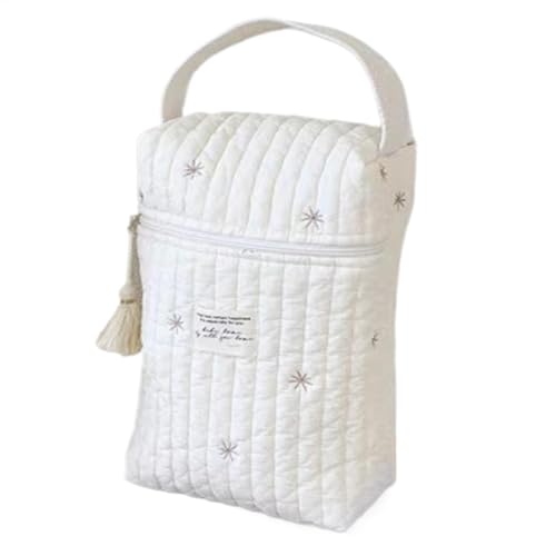 shjxi Schnullerhaltertasche, gesteppte Windel-Aufbewahrungstasche, multifunktionale Wickeltasche, Futterflaschen-Organizer, multifunktionale gesteppte Windel-Aufbewahrungstasche und Schnullerhalter von shjxi