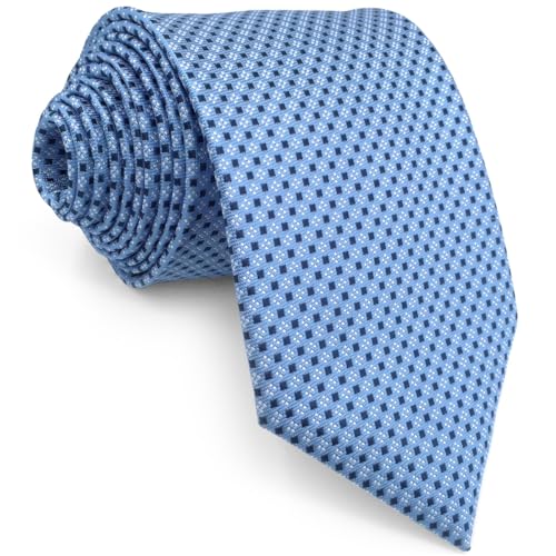 Shlax&Wing Neu Mode Herren Seide Krawatte Blau Einfarbig Extra lang von S&W SHLAX&WING