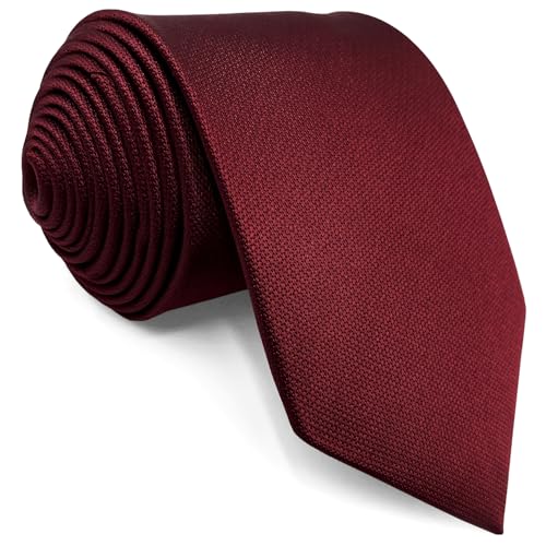 Shlax&Wing Hochzeit Neu Herren Krawatte Seide Einfarbig Rot Extra lang von S&W SHLAX&WING