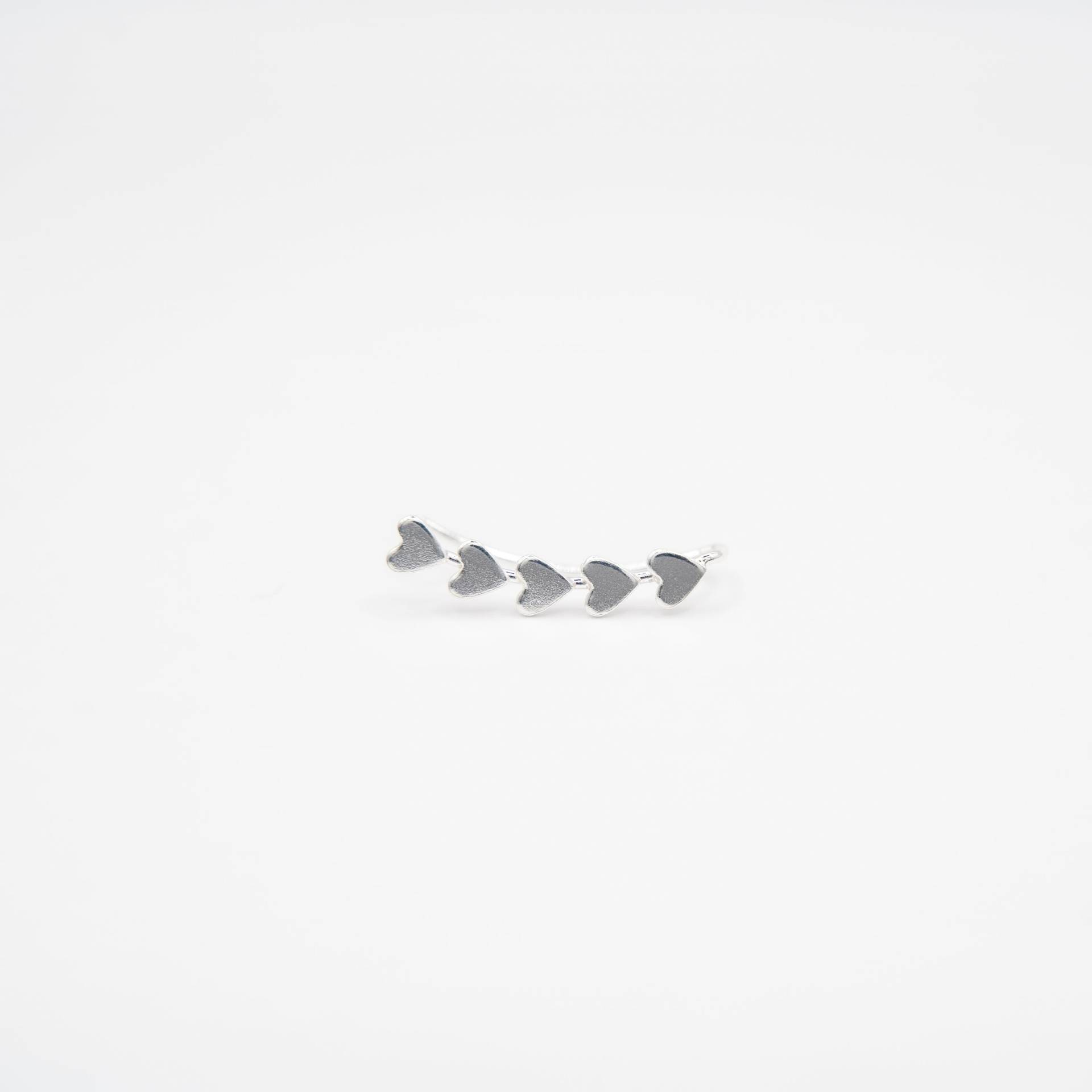 Herz Ear Climber Aus Sterling Silber - Verspielter Ohrschmuck Zum Hochklemmen | Ohrklemme Gratis Versand 925 Herz Ear Climber Aus Sterling Silber - Verspielter Ohrschmuck Zum Hochklemmen | Ohrklemme Gratis Versand 925 von shopANIEjewelry