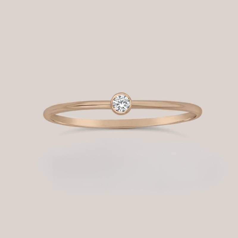 April Geburtsstein Ring | 14K Gold Filled Stapelring von shopGoingGolden