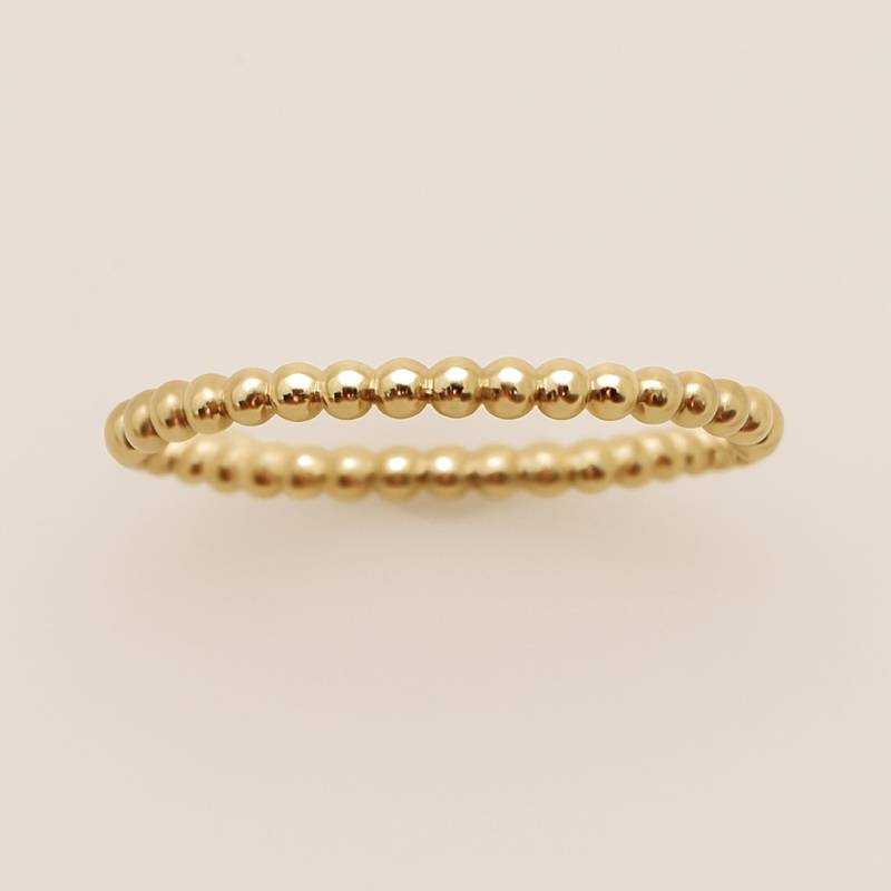 14K Gelbgold Filled Perlenring - 2 Mm Spacer Ring von shopGoingGolden
