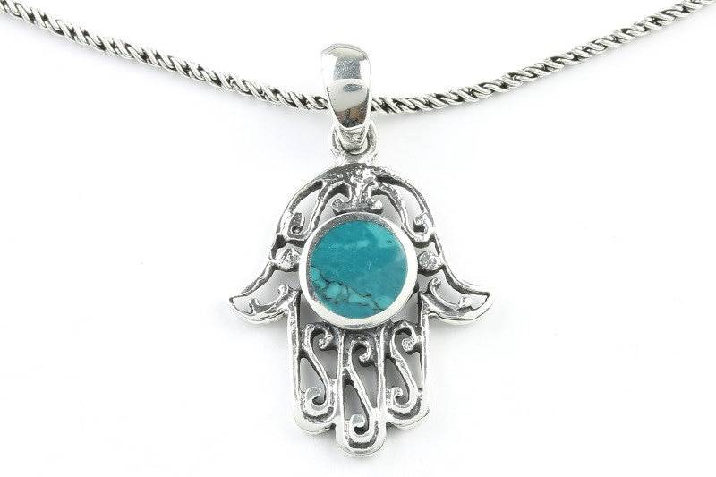 Türkis Hamsa Halskette, Sterling Silber Kette, Hand Der Fatima, Meditation, Spirituell, Festival, Hippie, Boho, Edelstein Türkis Hamsa Halskette, Sterling Silber Kette, Hand Der Fatima, Meditation, Spirituell, Festival, Hippie, Boho, Edelstein von shopWEARRAW