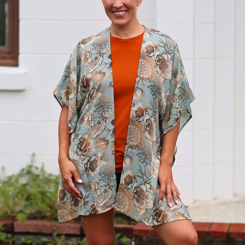 Boho Mom & Me Floral Kimono Roben - Passende Cardigans Für Lounge & Beach Cover Ups, Perfektes Geschenk Zum Muttertag von shopWhitneyElizabeth