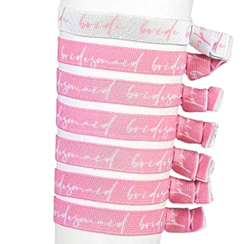 JGA Armbänder & Haargummis Set – 7er Pack für Braut & Bridesmaids | Elastische Team Braut Accessoires für Junggesellinnenabschied | Haarbänder & Armbänder Damen | Geschenk für Bride to Be JGA Armbänder & Haargummis Set – 7er Pack für Braut & Bridesmaids | Elastische Team Braut Accessoires für Junggesellinnenabschied | Haarbänder & Armbänder Damen | Geschenk für Bride to Be von shopandmarry