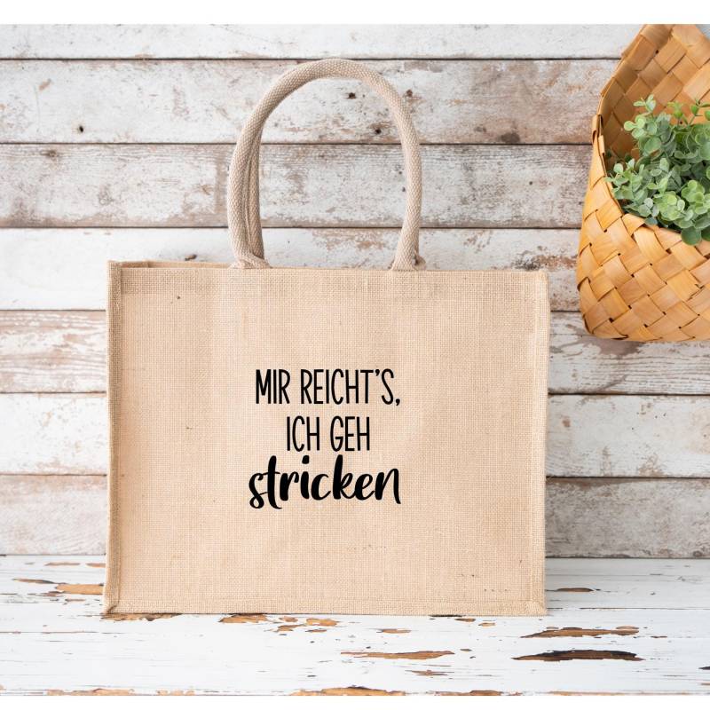 Jutebeutel Mir Reichts Ich Geh Stricken, Stricktasche, Strickliebe Tasche, Eine Tolle Geschenkidee, Mir Mit Auswahlmöglichkeit von shopbyamibelle