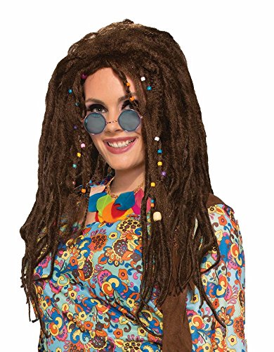 Hippie Perücke mit Dreadlocks Herren Damen Dreads 70er Jahre Seventies Woodstock von shoperama