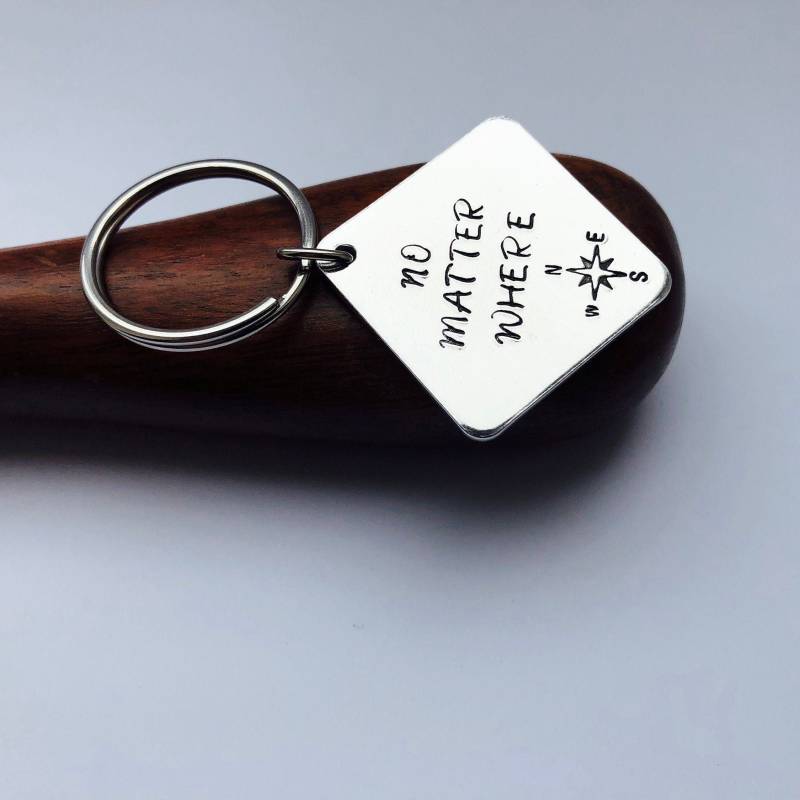 Egal Wo Schlüsselbund Fernfreundschaftsgeschenk von shopgiselledesigns