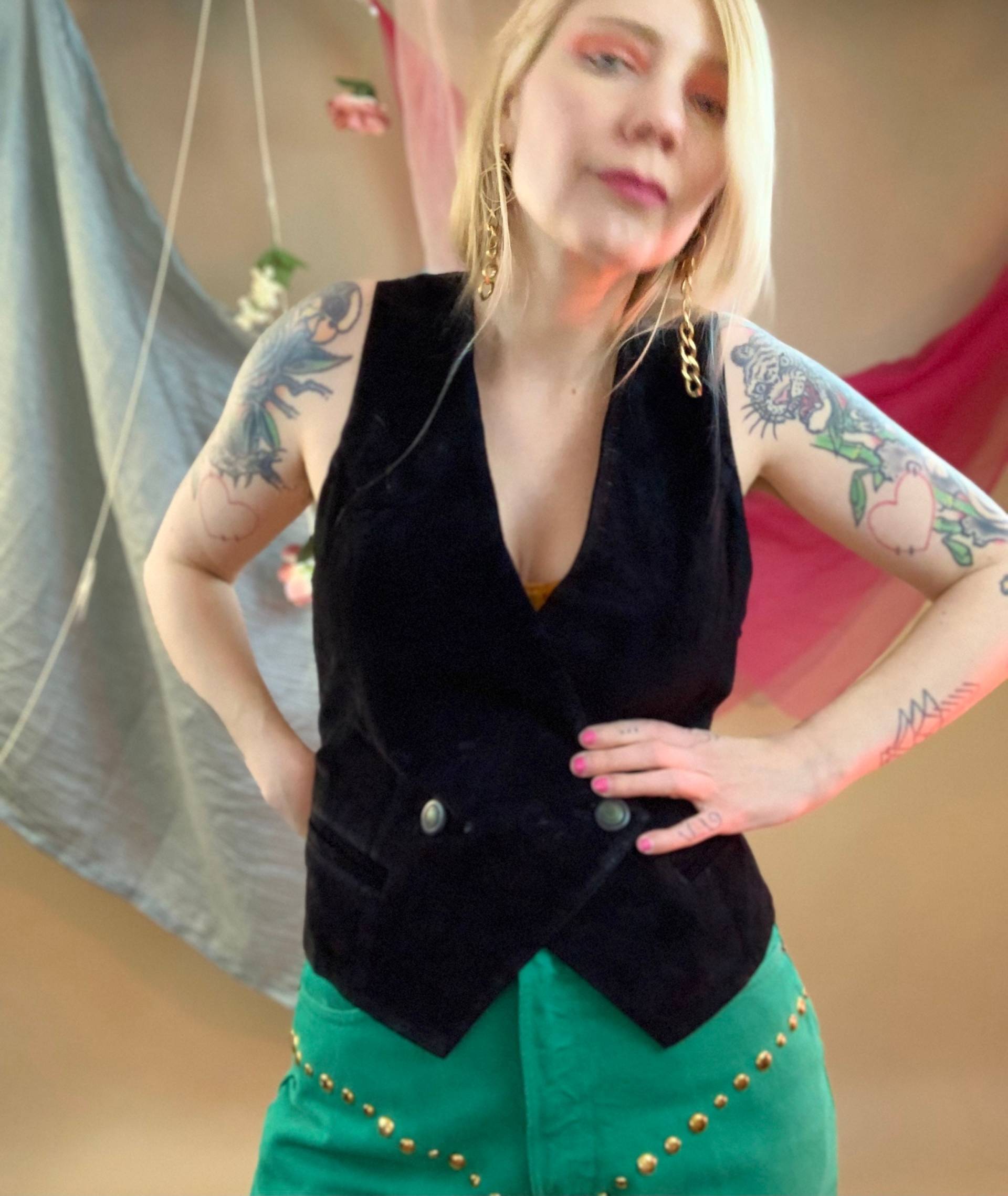 80Er Wildleder Forenza Weste Top, Lederweste Shirt 80Er Wildleder Forenza Weste Top, Lederweste Shirt von shopjournal