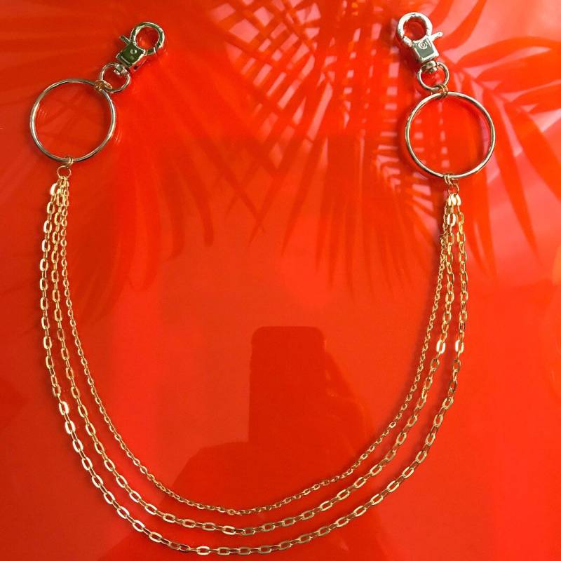 Gold Dreifach O-Ring Clip Kette von shopjournal
