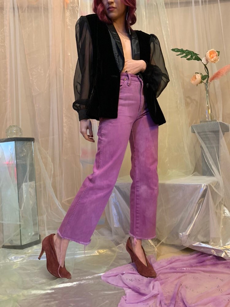 Handgefärbte Lila-Mauve Wolle von shopjournal