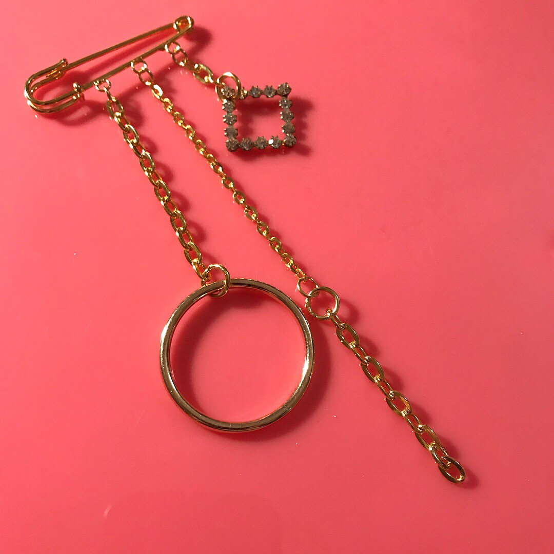Kette Strass O-Ring-Stift von shopjournal