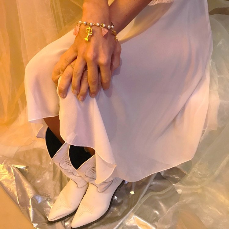 Tropcial Perlen Charm Armband von shopjournal