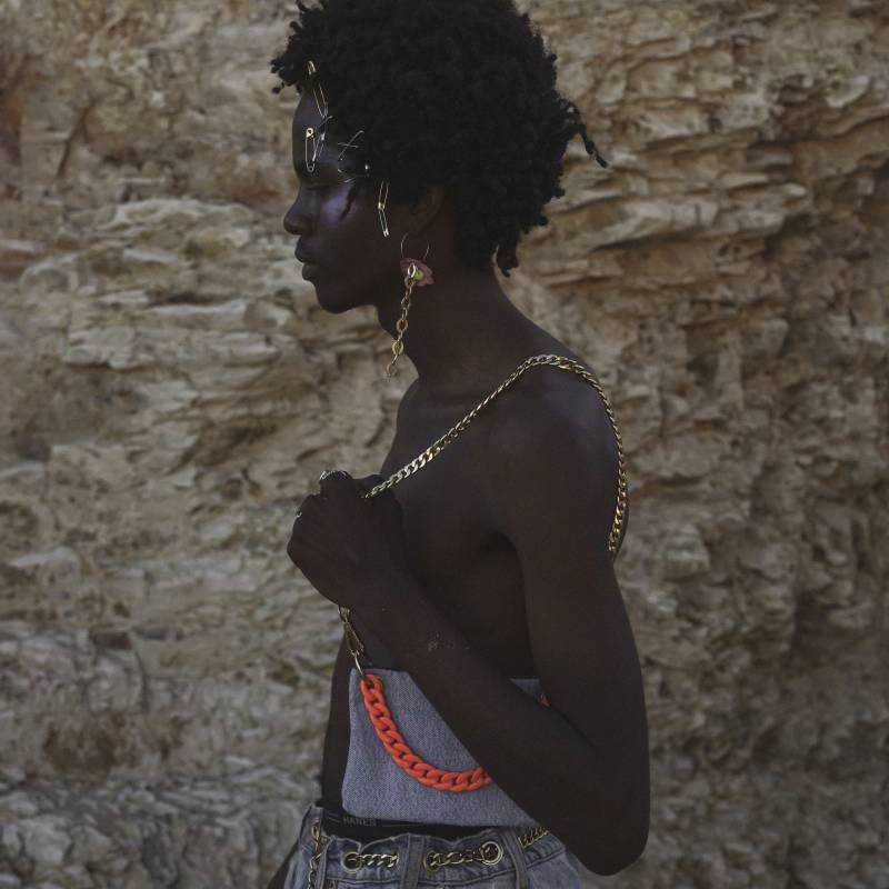 Umfunktionierter 2-Ton Gürtel & Umhängetasche von shopjournal