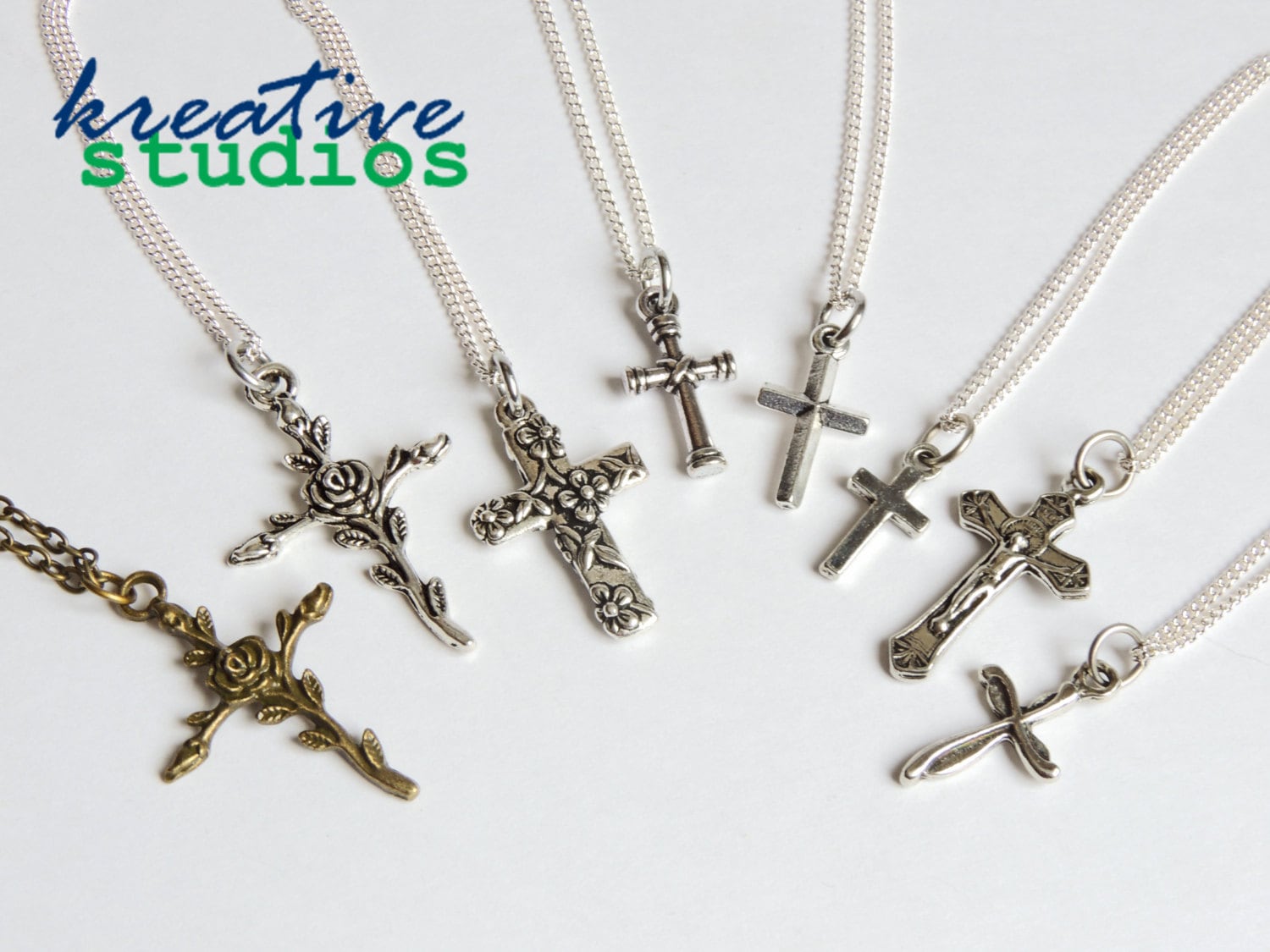 Kreuz Charm Halskette, Einfache Silber Ostergeschenk, Konfirmation Geschenk, Weihnachtsgeschenk, Taufe Für Mädchen, Jungen von shopkreativestudios