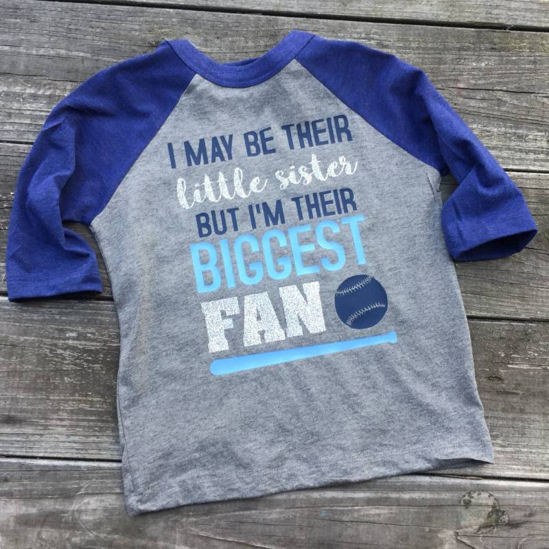 Baseball Sister Benutzerdefinierte Personalisierte Größter Fan Raglan Kleine Schwester Softball Sport Mama Papa von shopkrissydonohue