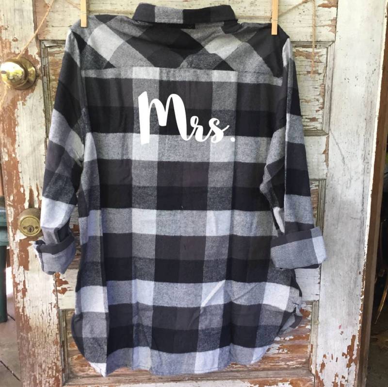 Mr. Und Mrs. Waschlappen, Benutzerdefinierte Braut, Bräutigam, Hochzeit Im Herbst, Büffel Kariert, Hipster Hochzeit, Hochzeitsgeschenk, Passende von shopkrissydonohue