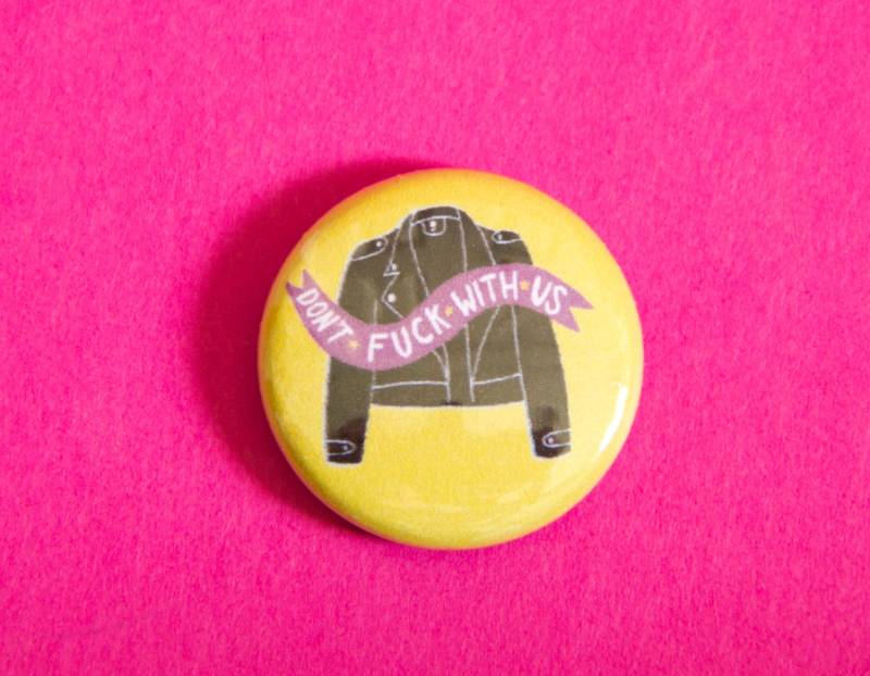 Grrrl Gang Jacke Ein Zoll Button von shopmidgeblitz