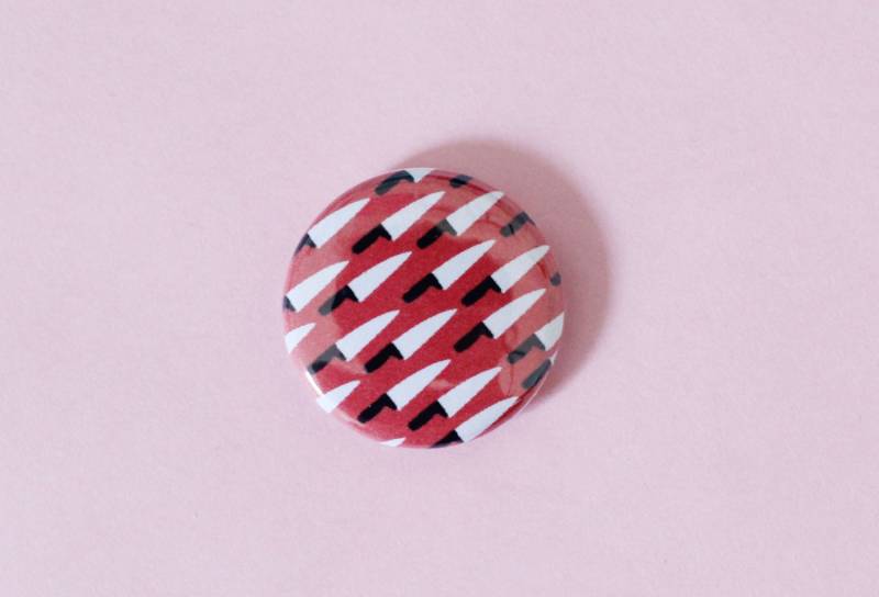 Messer-Muster-Ein Zoll-Taste von shopmidgeblitz