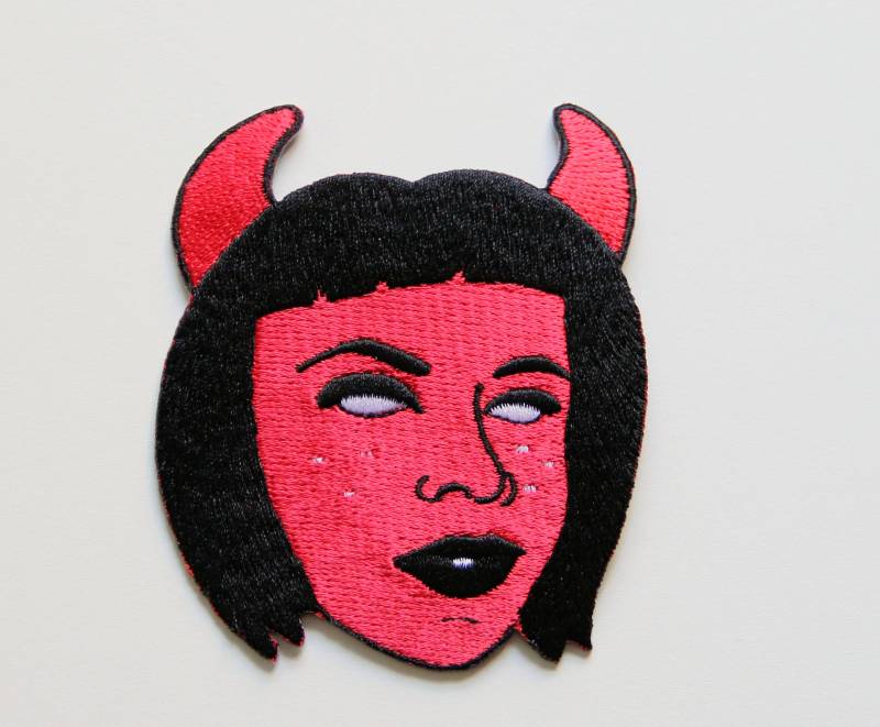 Teufel Grrrl Aufgestickt Patch/Goth Okkulten von shopmidgeblitz