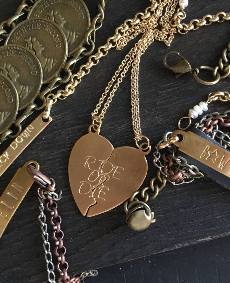 Geteilte Herz Halsketten Für Besties von shopnikkicummings