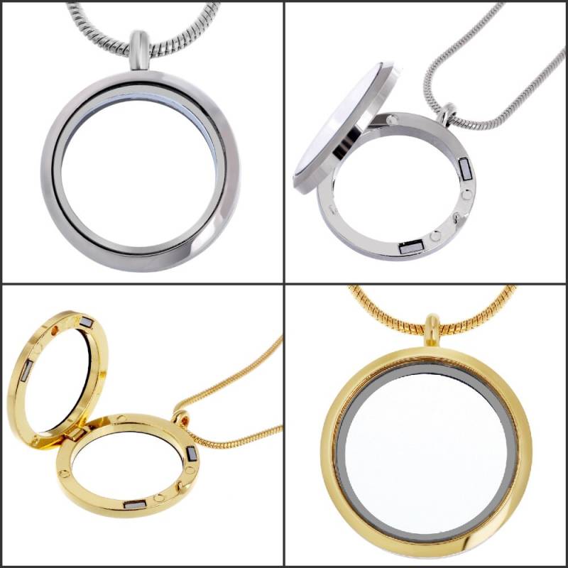 Rubyca Runde Glas-Medaillon-Kette 20" 50cm Lang Für Lebendige Erinnerung Schwimmende Charms/Diy Gold Silber Medaillon Anhänger Schlange Kette Rubyca Runde Glas-Medaillon-Kette 20" 50cm Lang Für Lebendige Erinnerung Schwimmende Charms/Diy Gold Silber Medaillon Anhänger Schlange Kette von shoppingSND