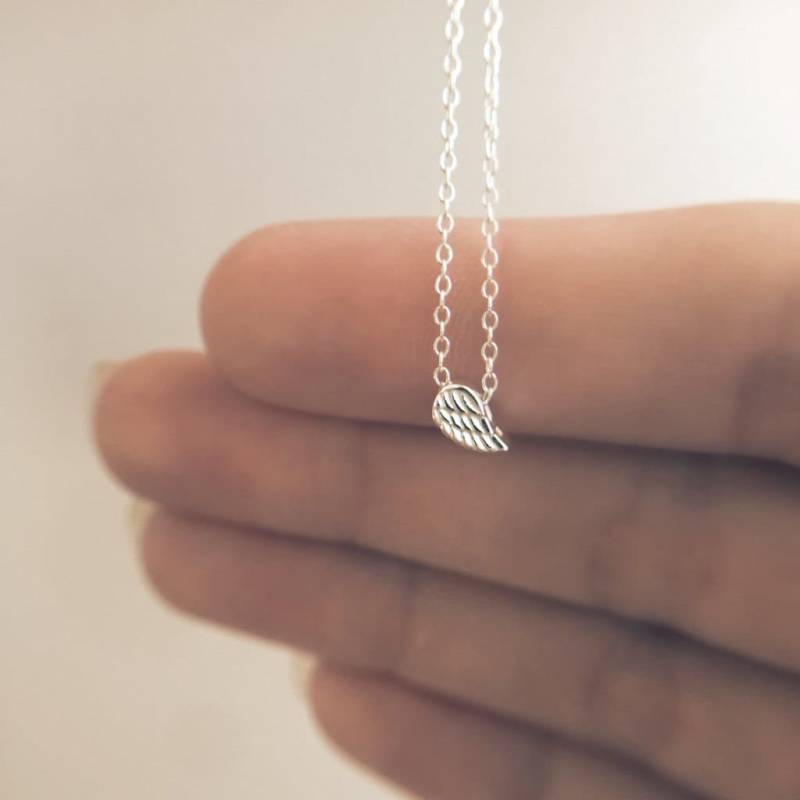 Immer in Der Nähe Von Engelsflügel Halskette Gedenkglauben Schmuck Geschenk Für Fehlgeburt Kummer Trauer Erinnerung An Den Verlust Himmel von shopshinelife