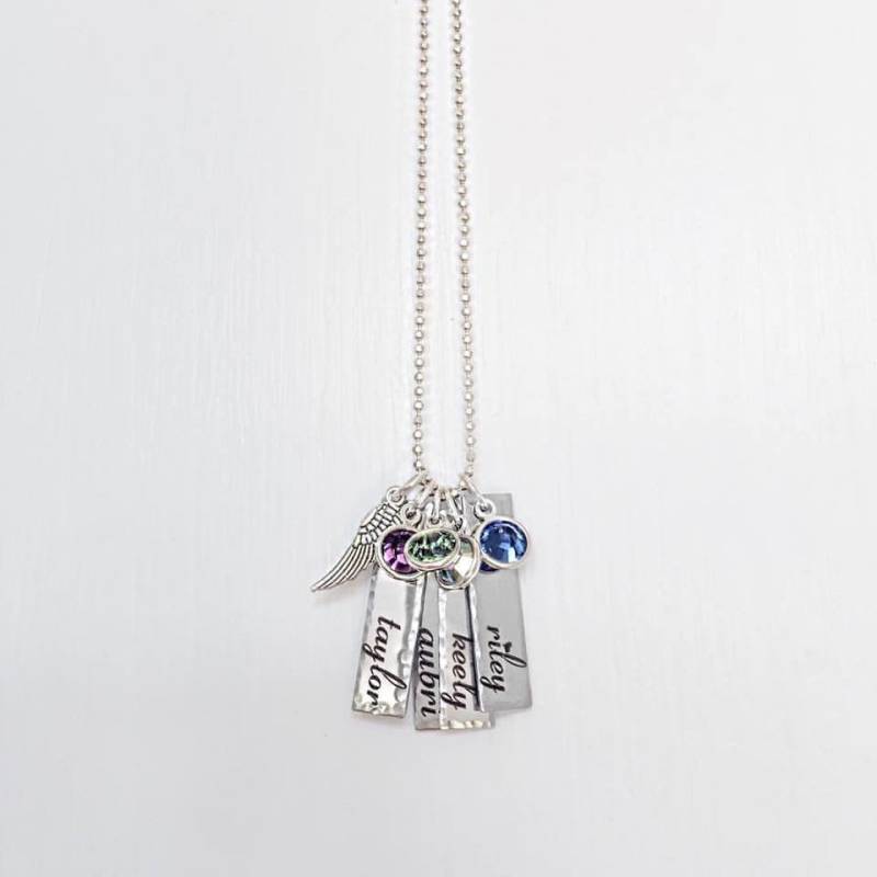 Mama Halskette - Personalisierte Engel Baby Neue Mutter Erinnerung Schmuck von shopshinelife