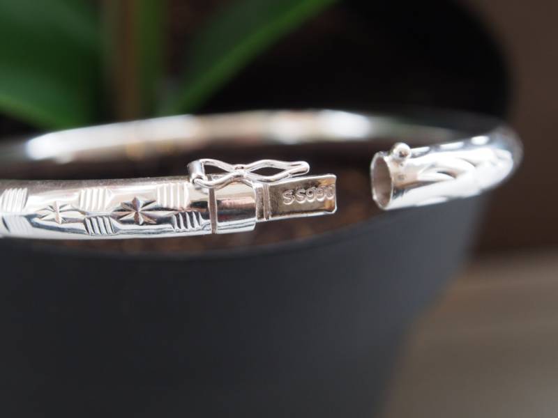 925sterling Silber Schnitzte Manschette | Bc203 von shopthebijoux