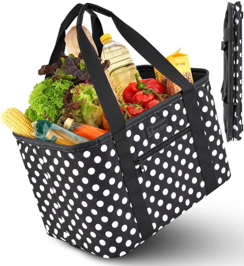 shopwell Einkaufskorb Einkaufskorb faltbar 30 Liter Klappkorb,Shopping Bag grau/schwarz shopwell Einkaufskorb Einkaufskorb faltbar 30 Liter Klappkorb,Shopping Bag grau/schwarz von shopwell